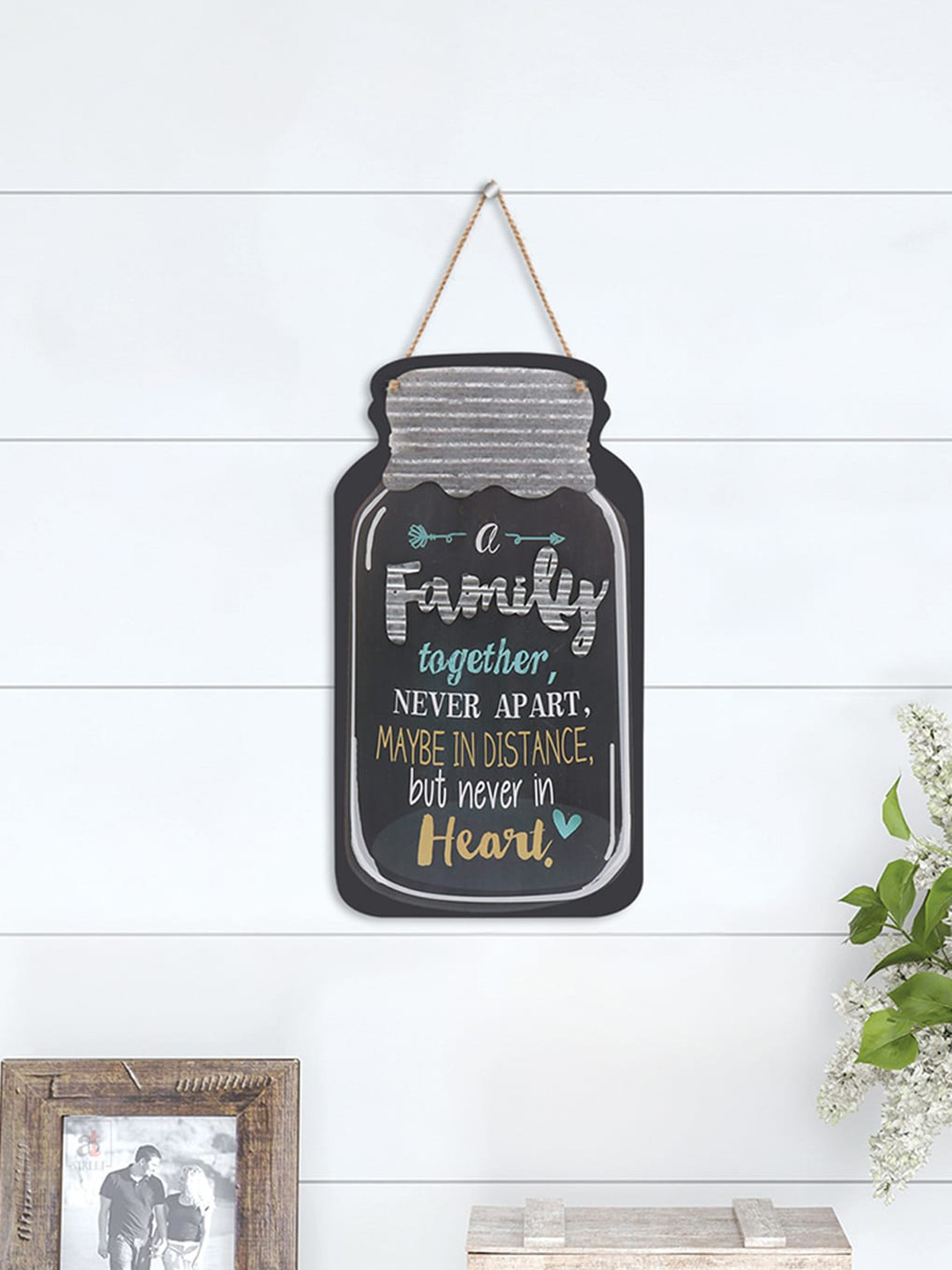 Art Street Family Together Wood Matte Hanging Hall Wall Hangings-4.5In