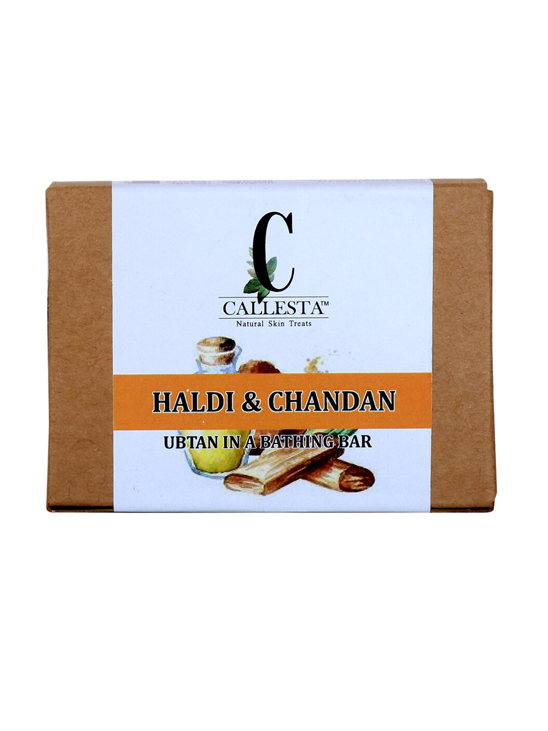 Callesta Yellow Golden Glow Haldi & Chandan Soap 100 gm