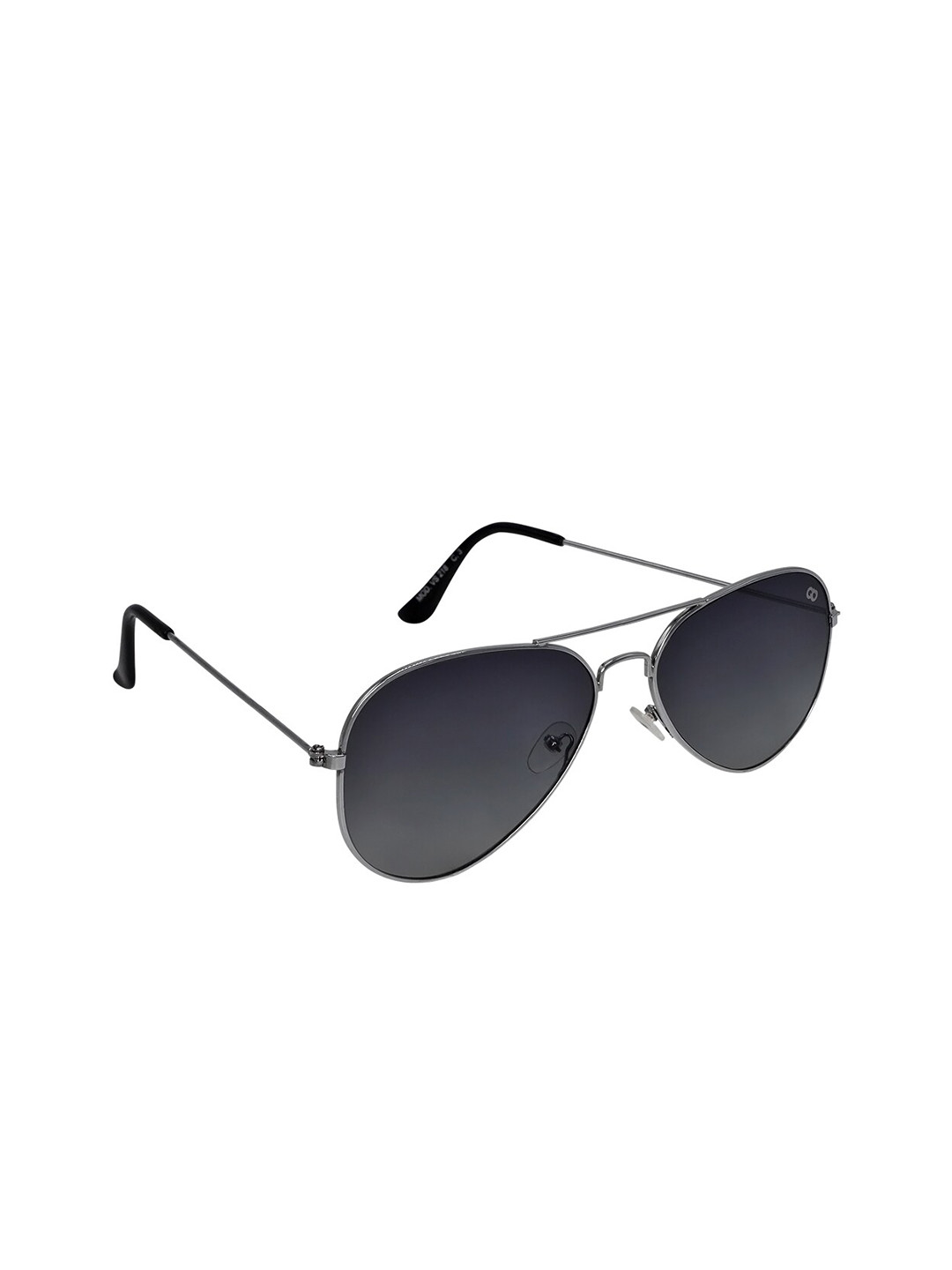 GIO COLLECTION Unisex Black Lens Aviator Sunglasses with UV Protected Lens VS218C.3ASLB