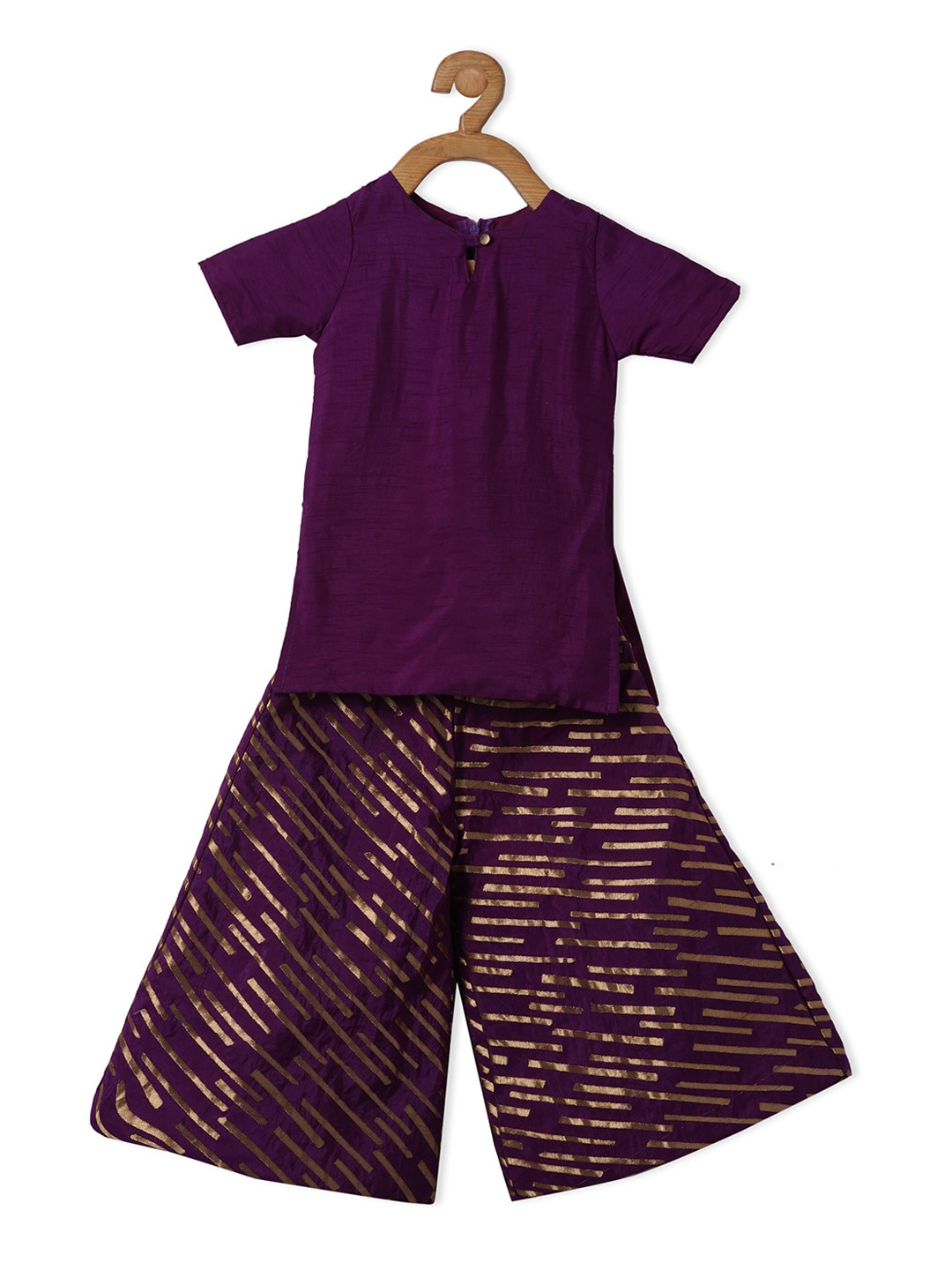 PICCOLO Girls Purple Kurti with Trousers