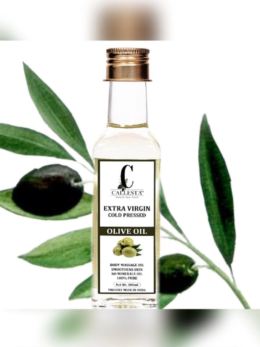Callesta Yellow Extra Virgin Cold Pressed Olive Body Oil