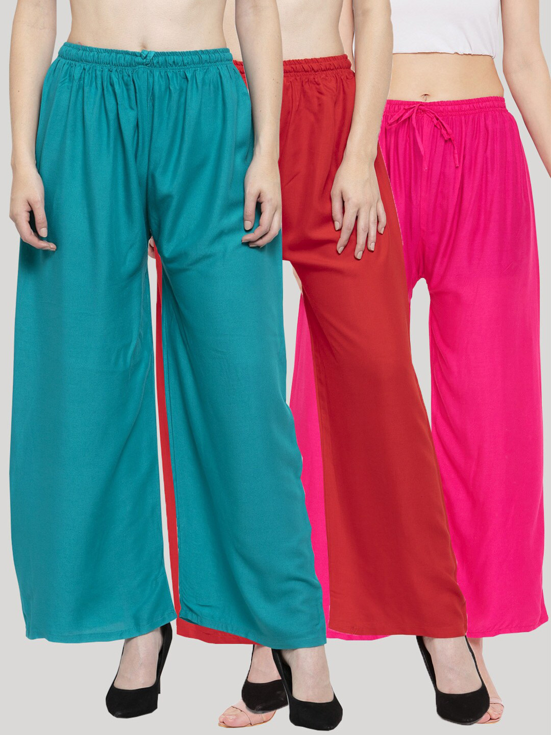 Clora Creation Women 3 Knitted Palazzos