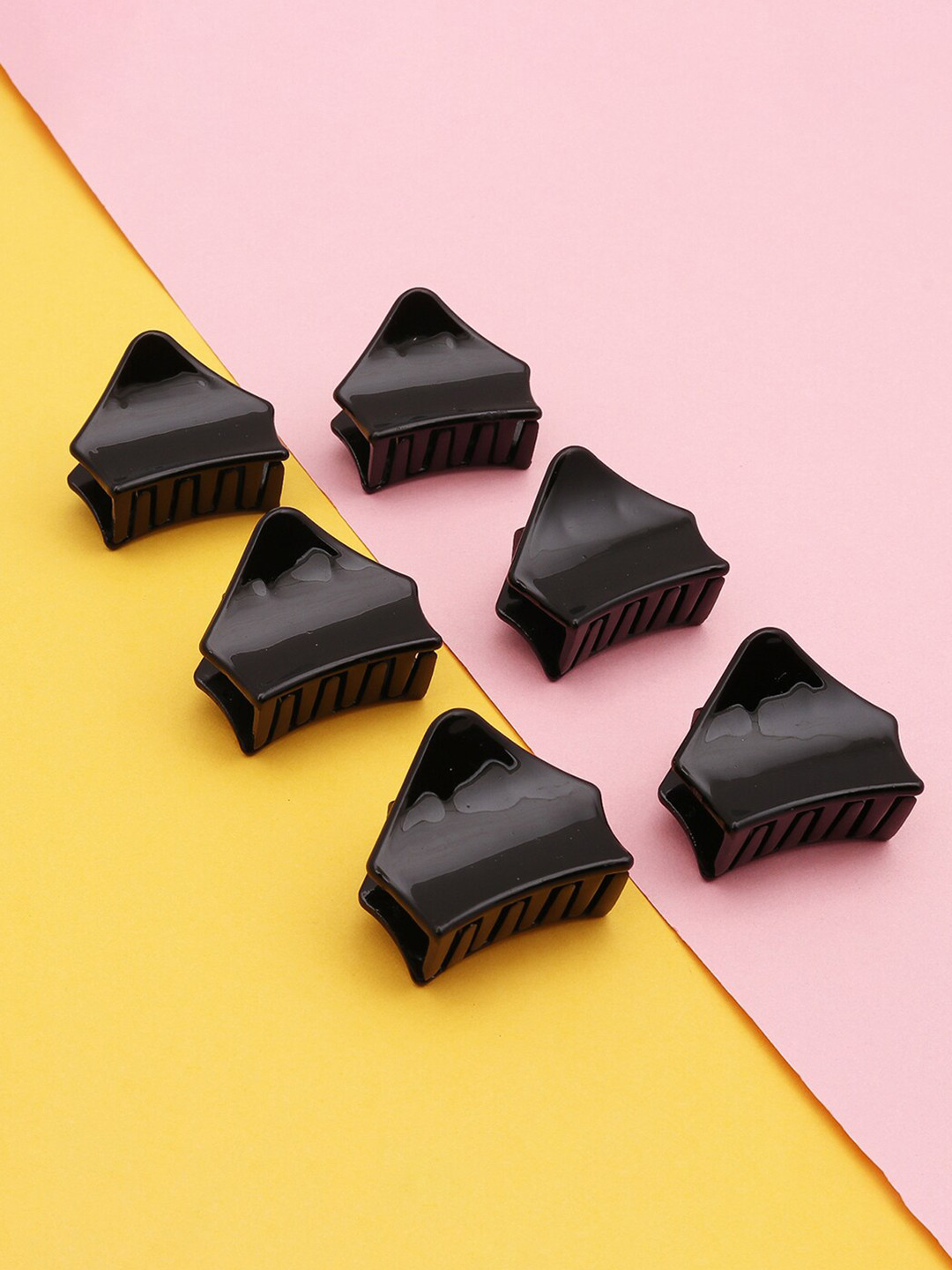 Sukkhi Women Black Set of 6 Claw Clip