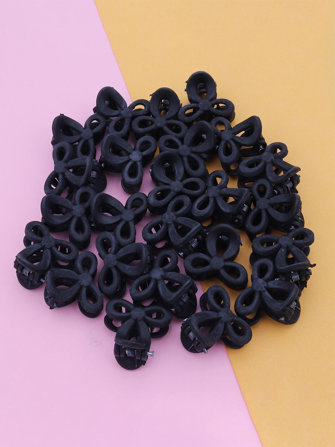 Sukkhi Women Black Set of 24 Butterfly Claw Clip