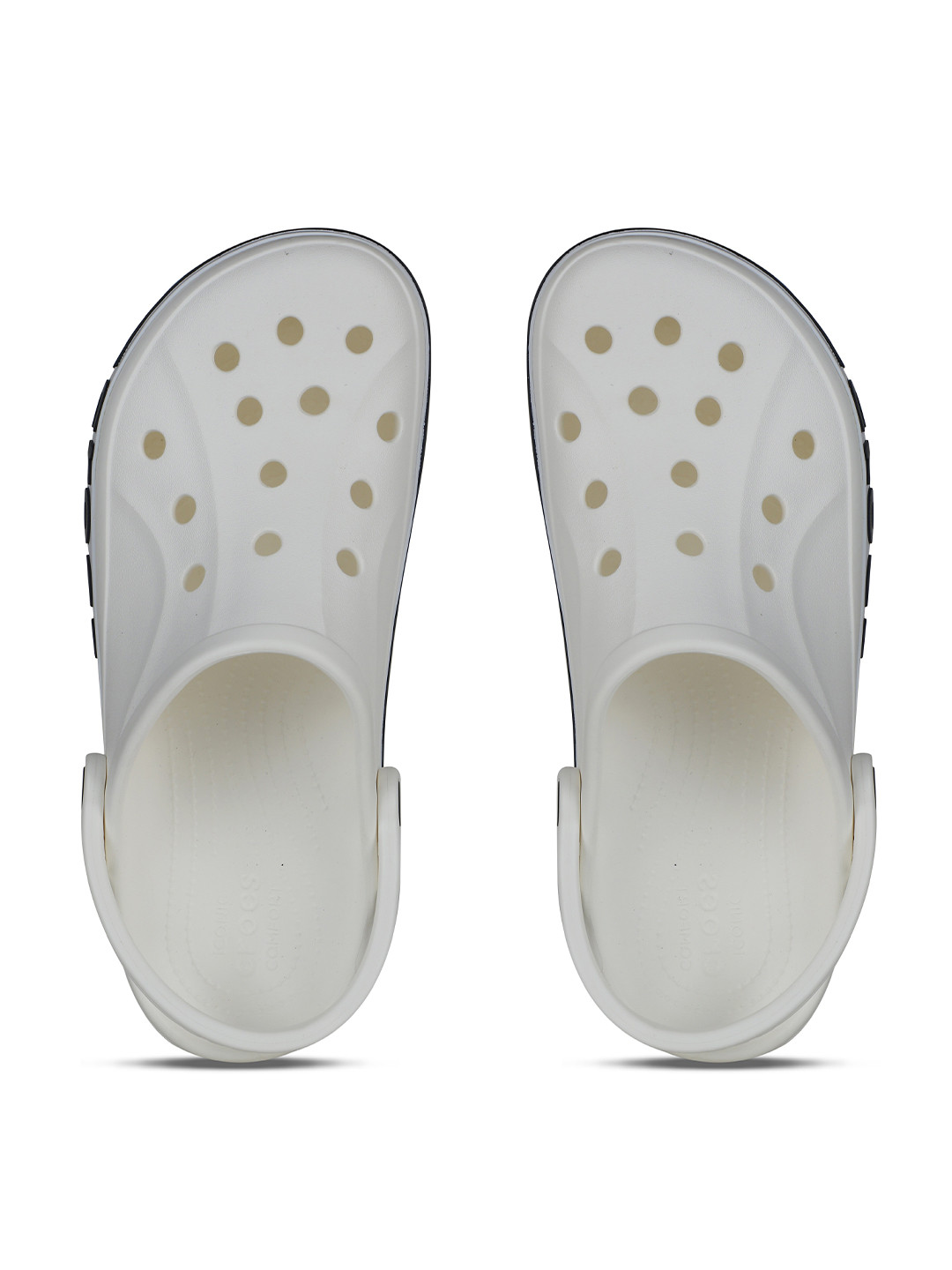 Crocs White & Black Croslite Clogs