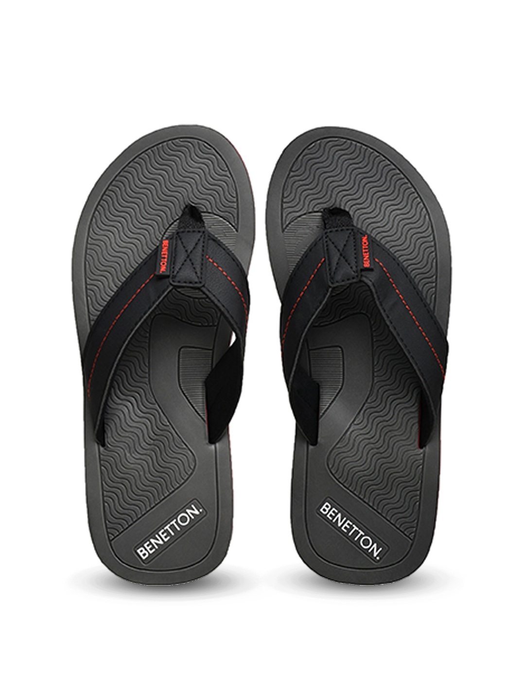 Benetton slippers sale black