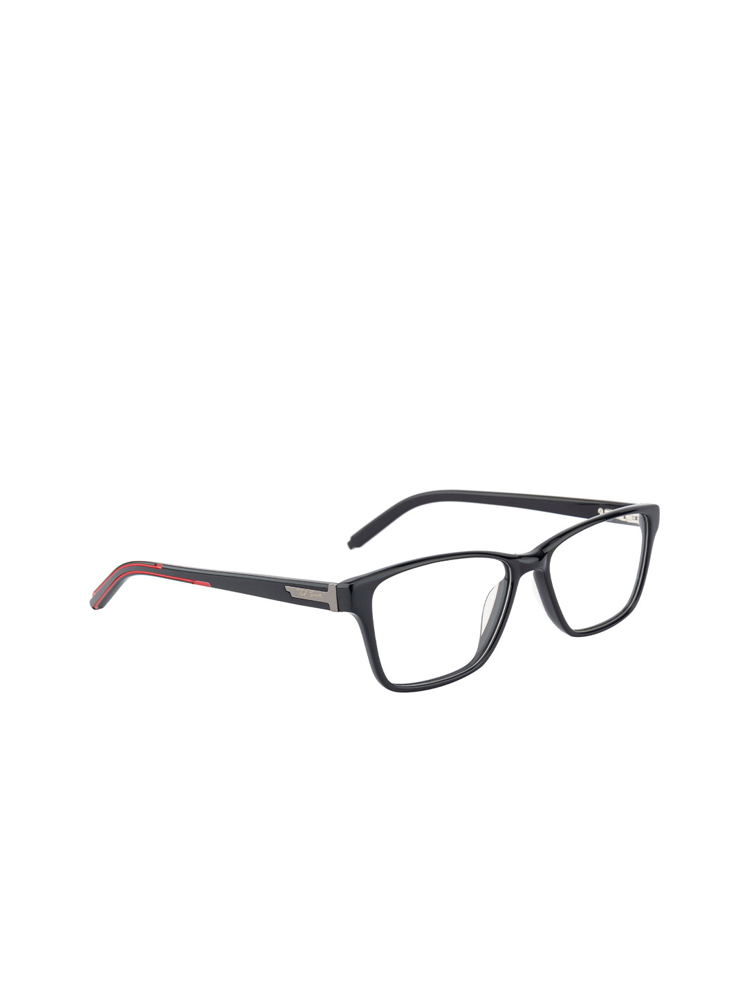Ted Smith Unisex Black Full Rim Wayfarer Frames Eyeglasses