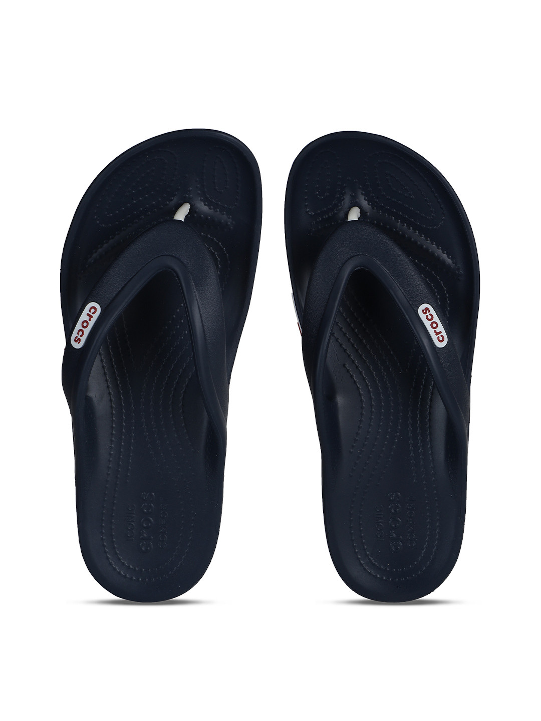 Crocs Unisex Navy Blue & White Croslite Thong Flip-Flops