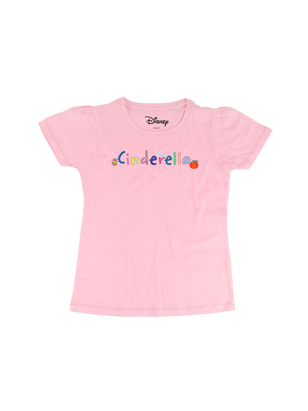 Disney by Wear Your Mind Pink Cinderella Printed Regular Top