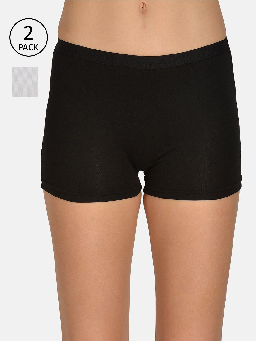 mod & shy Women Pack Of 2 Assorted Boy Shorts MU165166