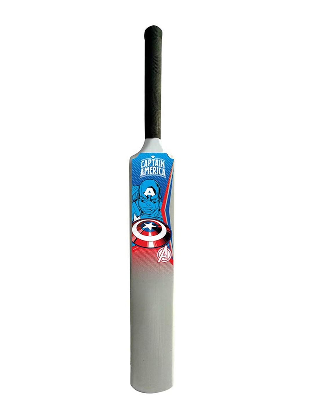 ITOYS Kids Grey   Blue Disney Captain America Non Toxic Plastic Bat   Ball Cricket Set