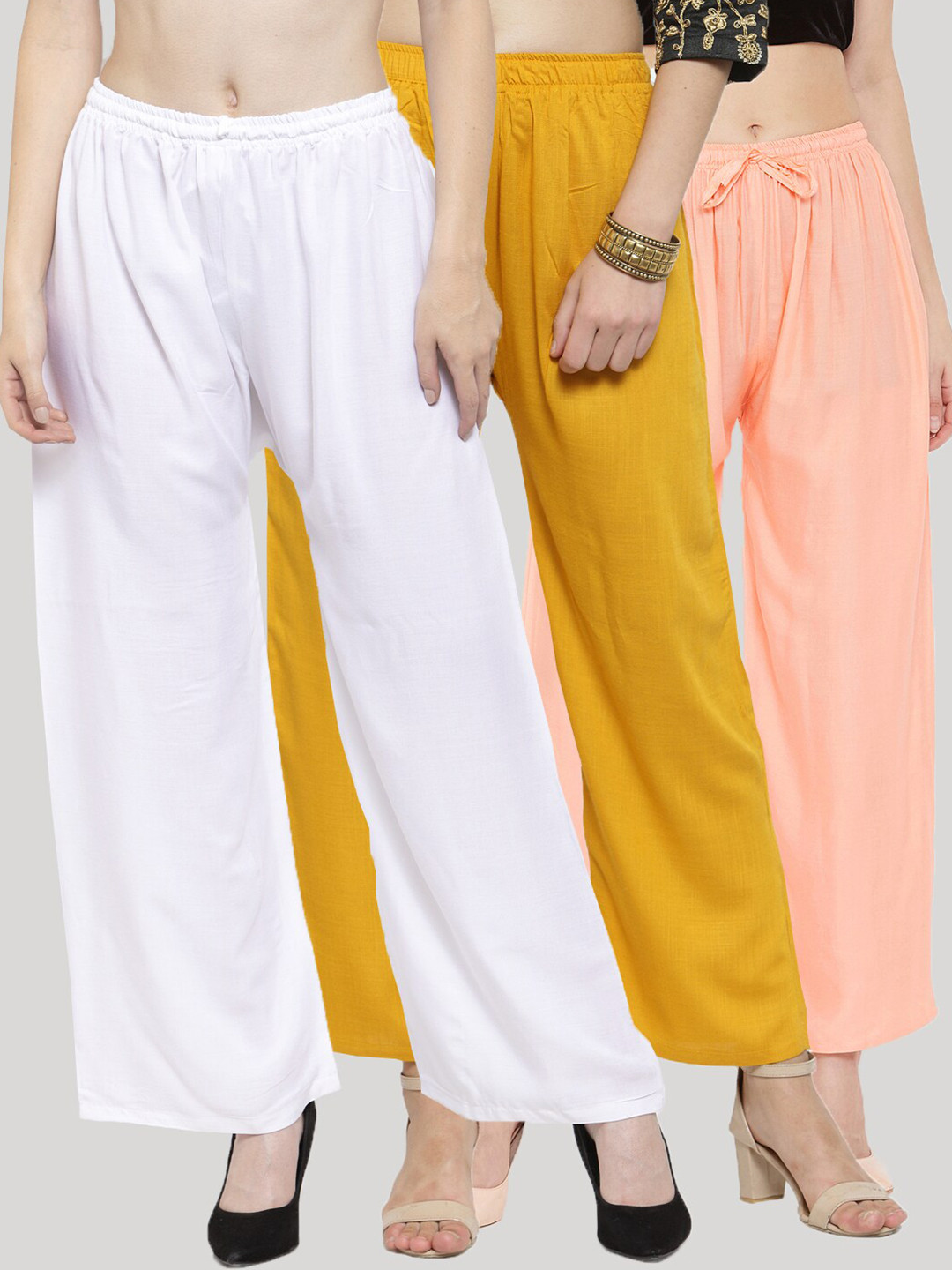 Clora Creation Women 3 Knitted Palazzos