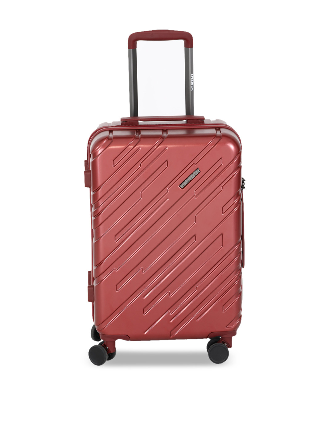 Wildcraft Red Textutured Medium Suitcase