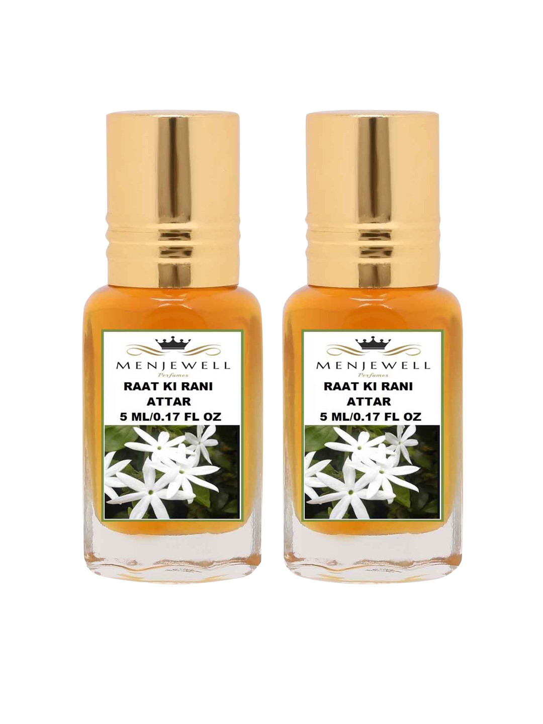 Menjewell Yellow Set of 2 Raat Ki Rani Attar