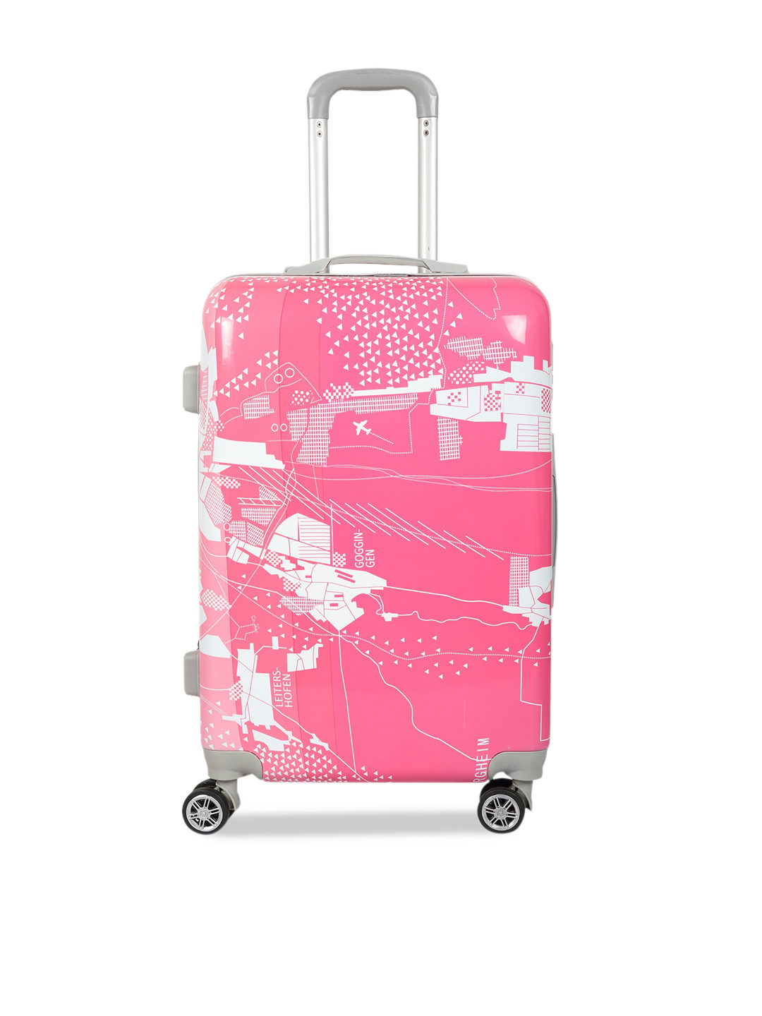 Polo Class Printed Hard-Sided Waterproof Cabin Trolley Bag- 50 cm