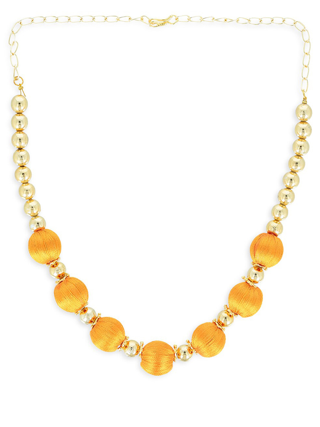 AKSHARA Gold-Toned & Yellow Choker Necklace