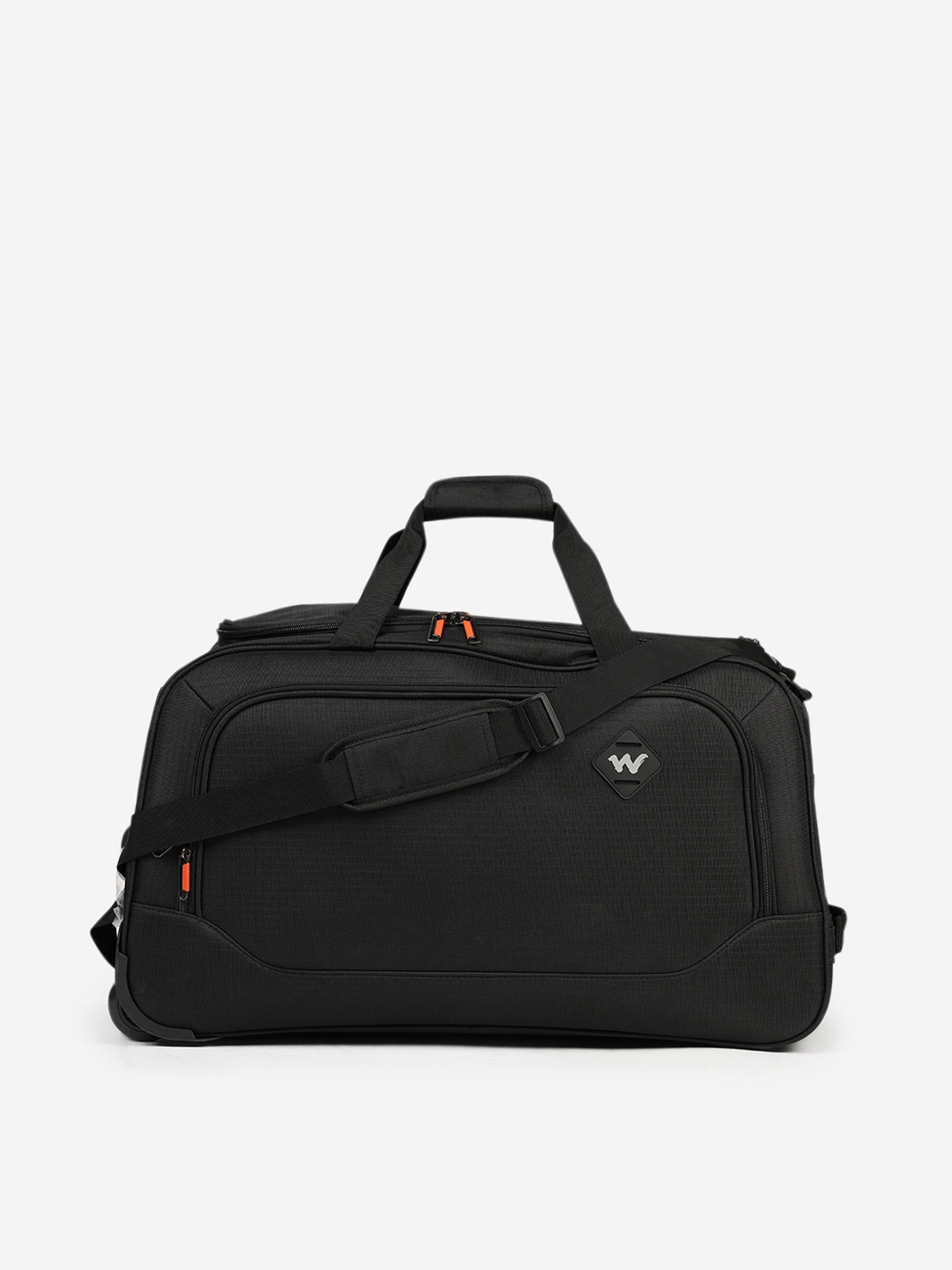 Wildcraft Black Solid Duffle Cabin Trolley Bag