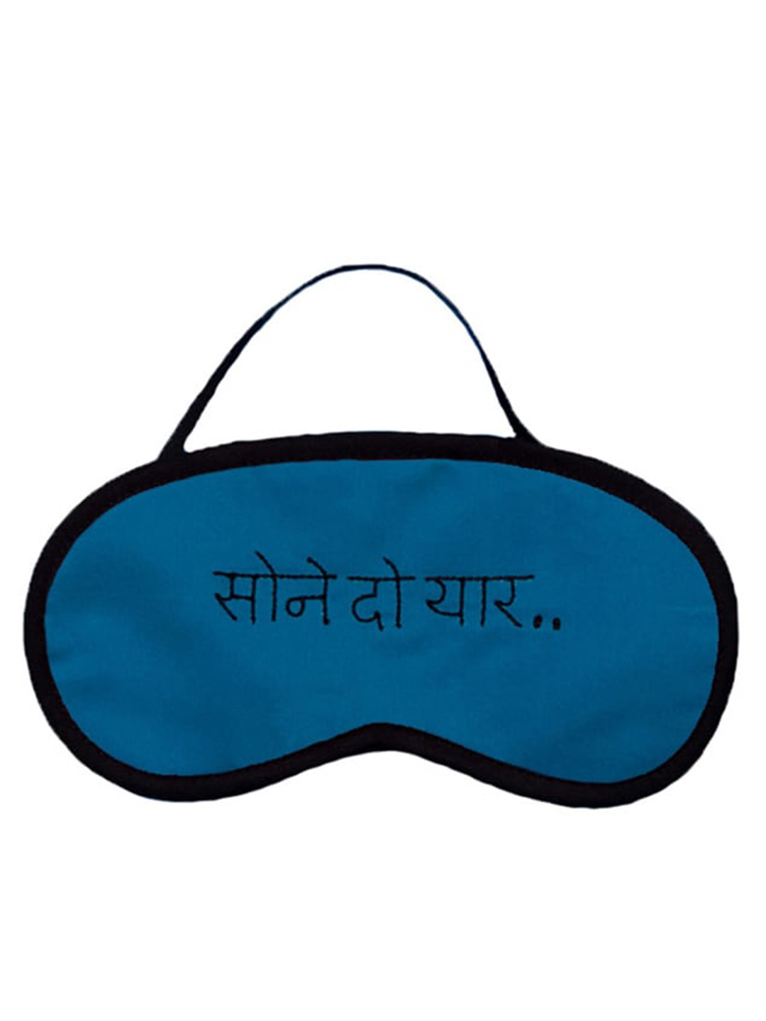 BandBox Blue & Black Embroidered Eye Mask