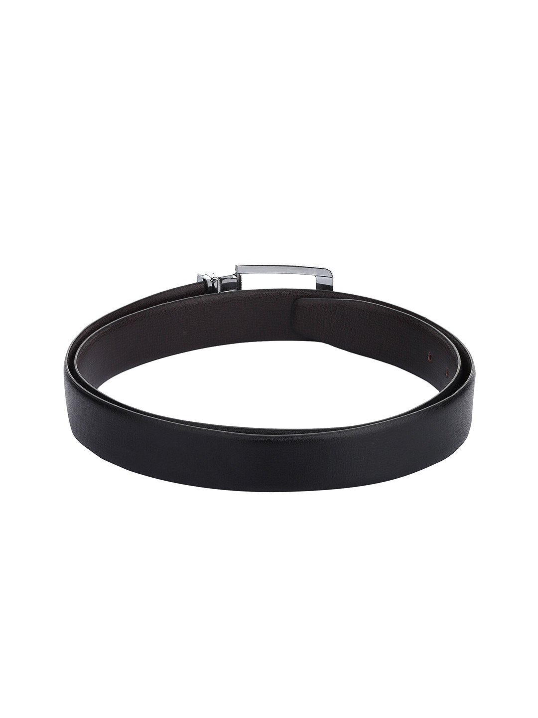 Kastner Men Black Textured Reversible Formal Belt