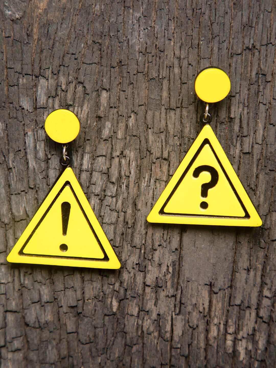 DIVA WALK Yellow Contemporary Drop Earrings