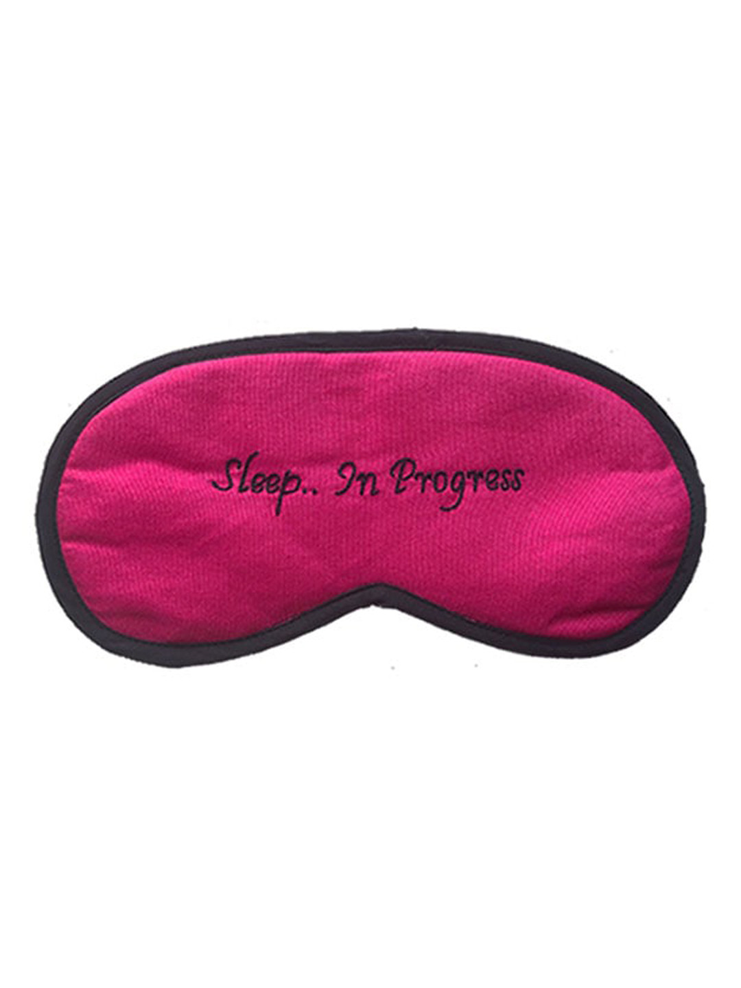 BandBox Unisex Pink Sleep In Progress Embroidered Cotton Eye Mask