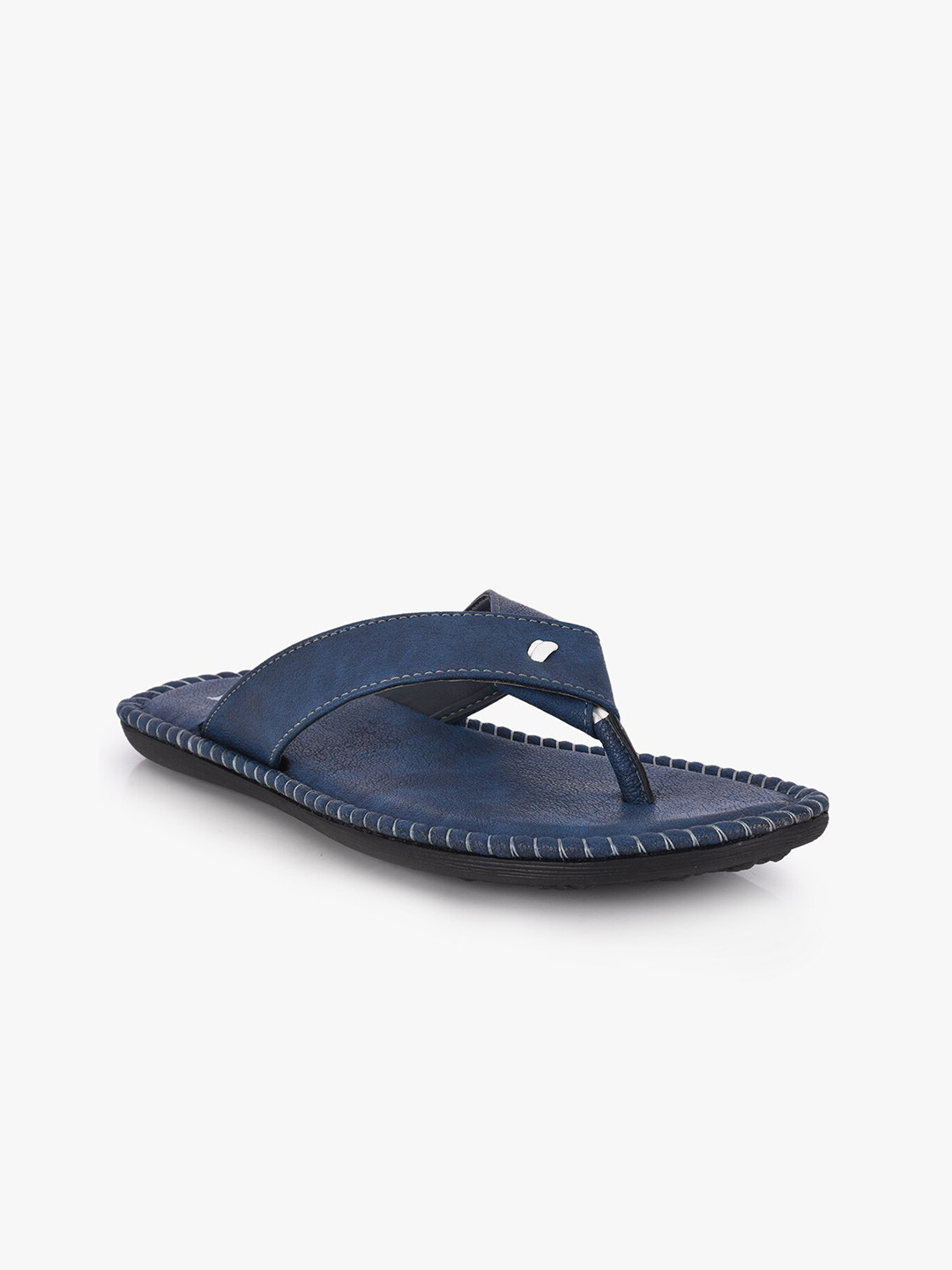 BuckleUp Men Navy Blue Comfort Sandals