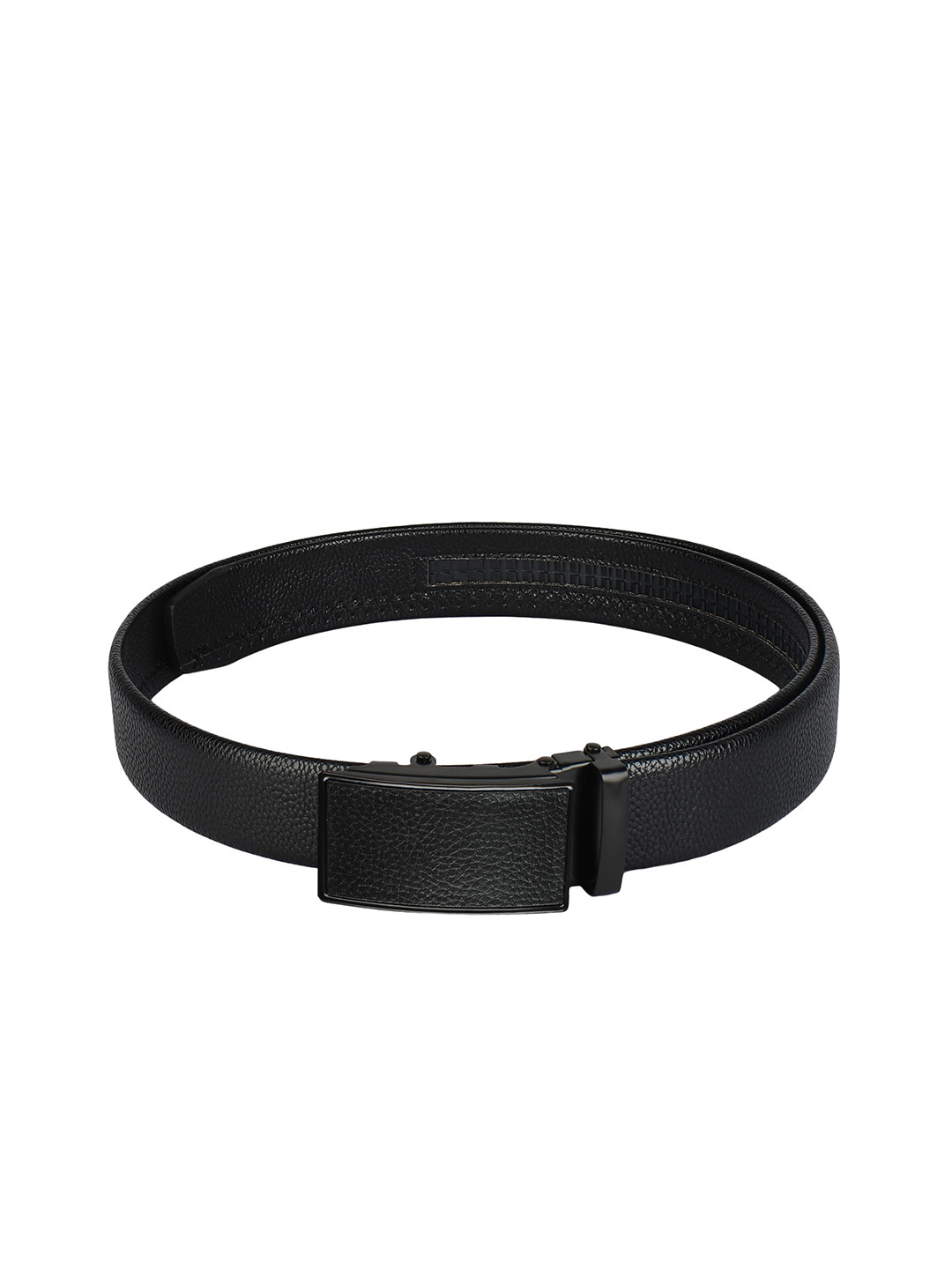 Kastner Men Black Textured Formal Belt