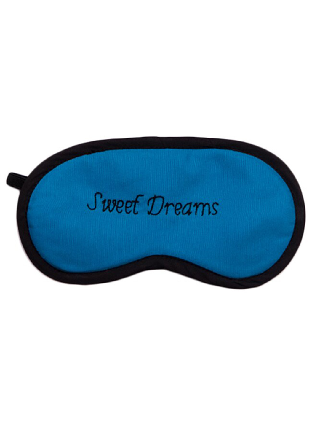 BandBox Blue & Black Sweet Dreams Embroidered Soft Cotton Eye Mask