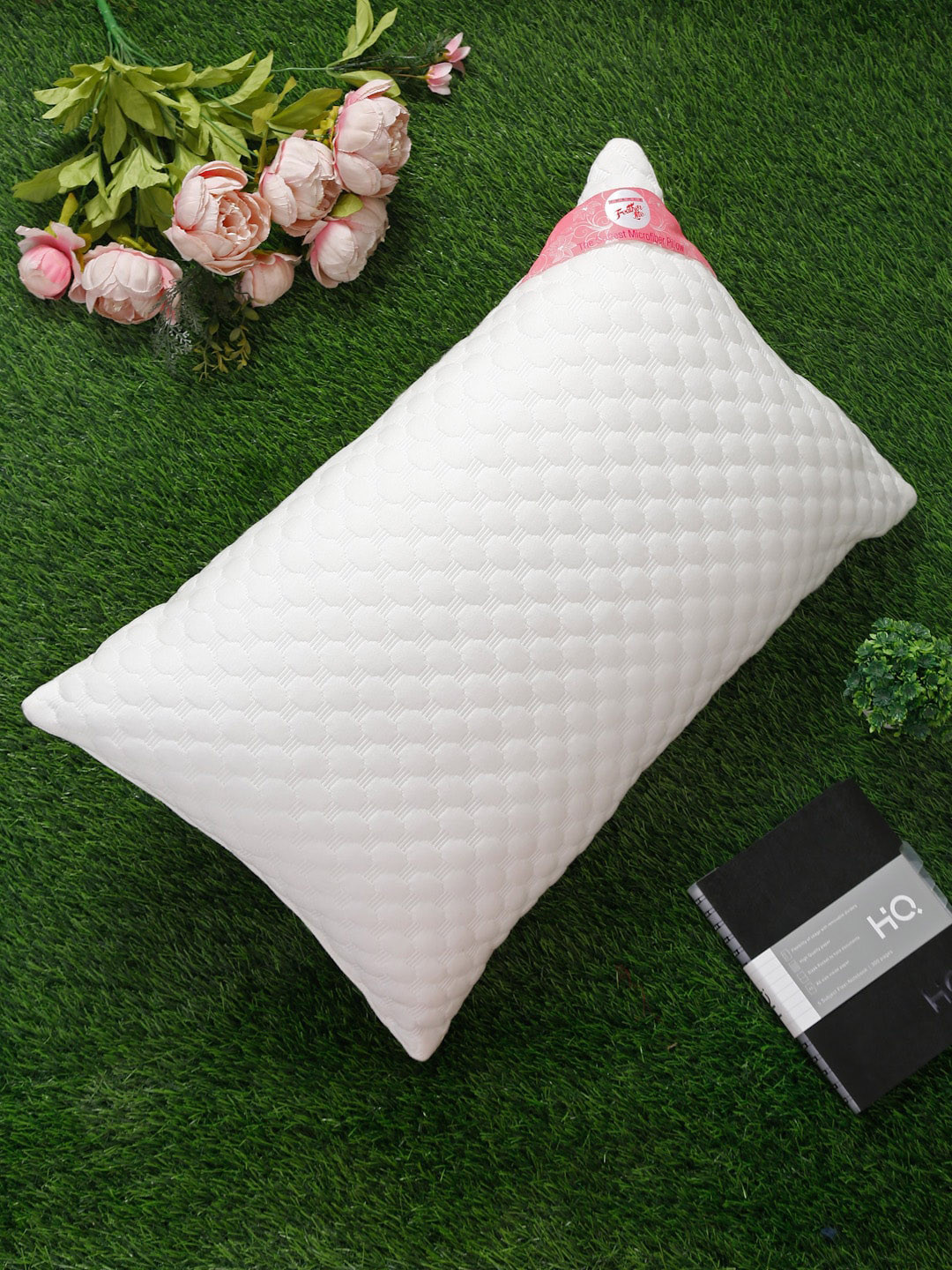 Featherlite White Solid Polyester Adjustable Medium Fibre Sleep Pillow-68.58 x 45.72 cm