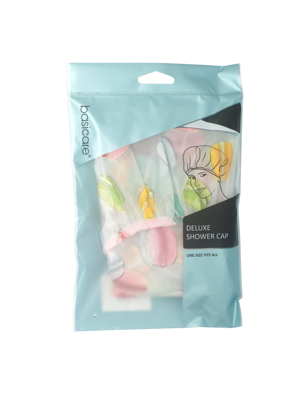 basicare Unisex Pink & Yellow Printed Shower Cap