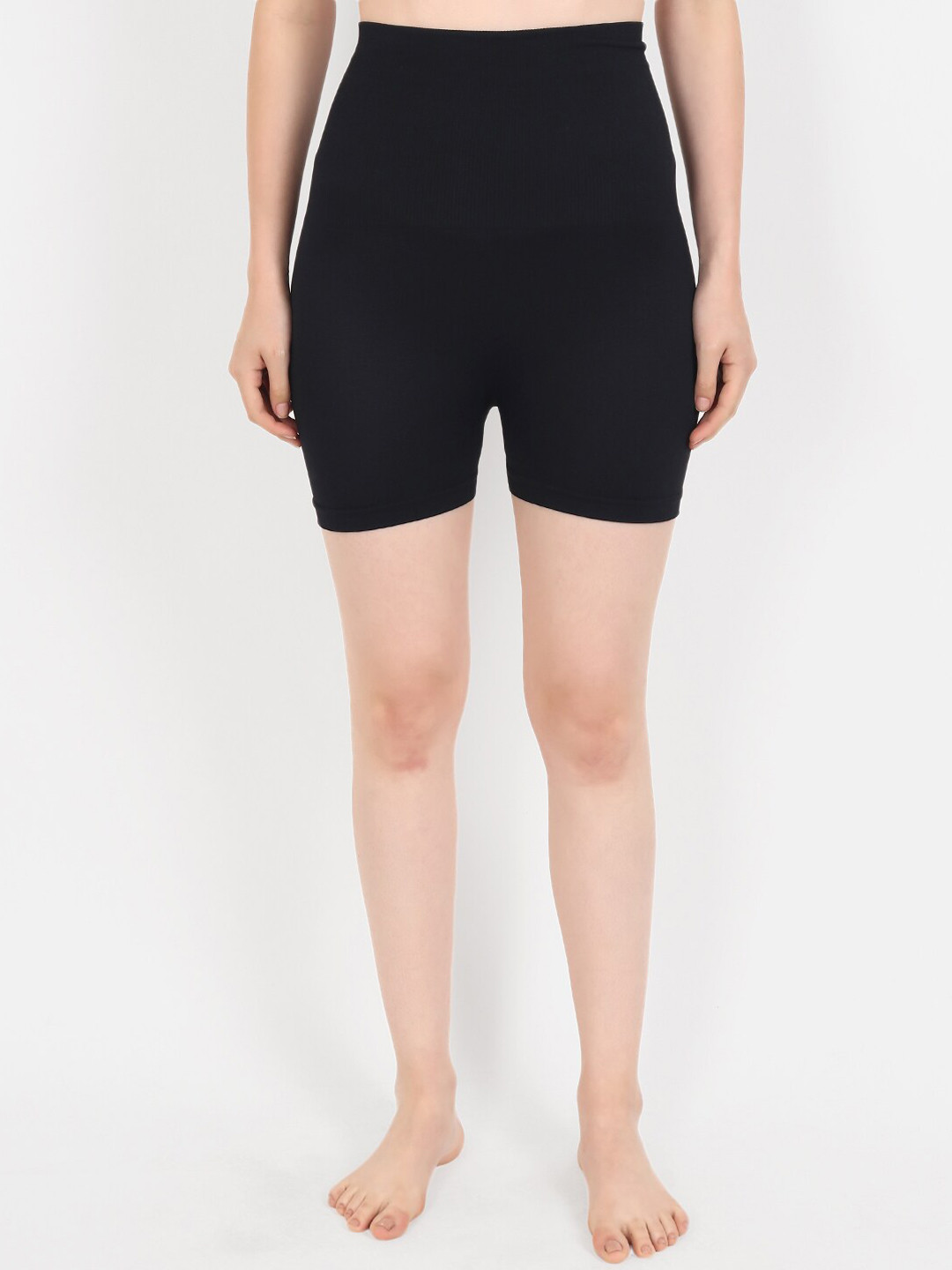 Beau Design Women Black Solid Tummy & Thigh Shapewear