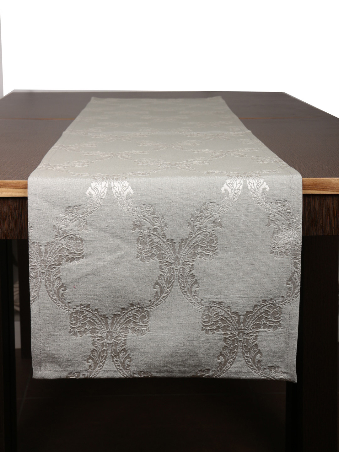 Home Grey Woven Design Table Runner