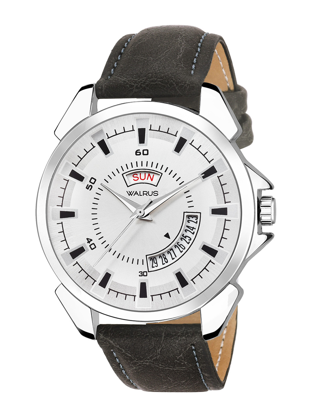 Walrus Men Silver-Toned Dial & Black Straps Analogue Watch WWTM-NXN-III-070207