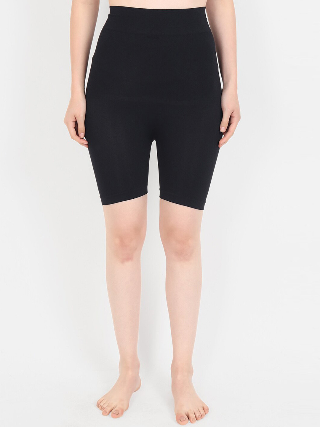 Beau Design Women Black Solid Tummy & Thigh Shapewear