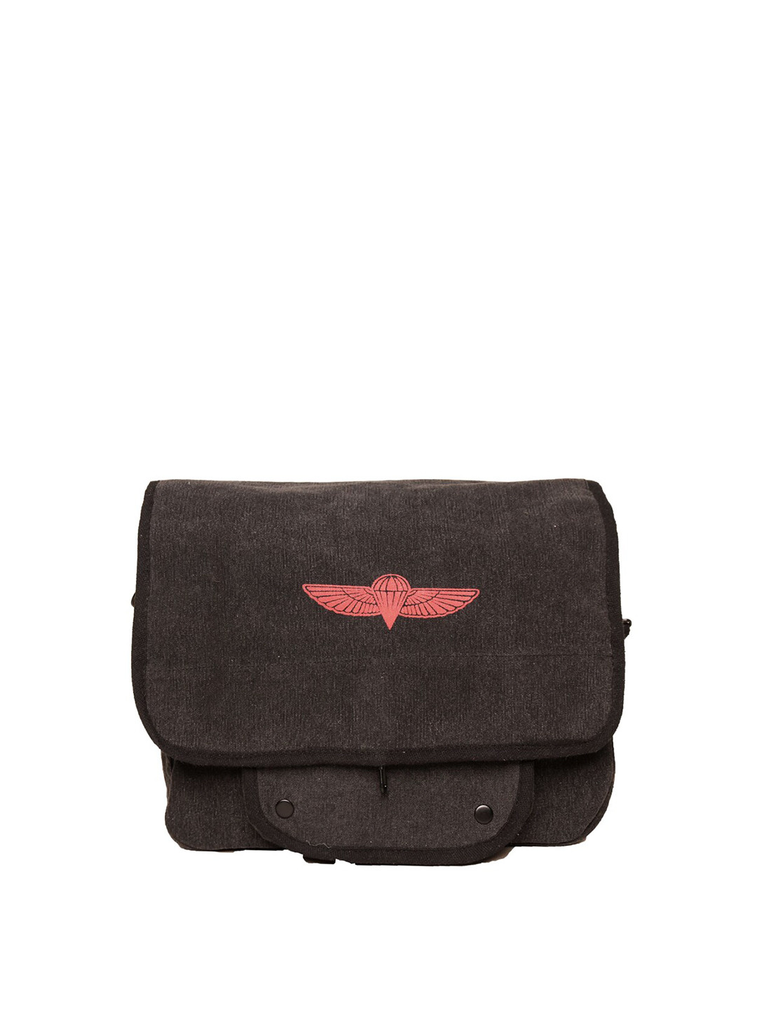 ASTRID Men Charcoal & Pink Printed Laptop Bag