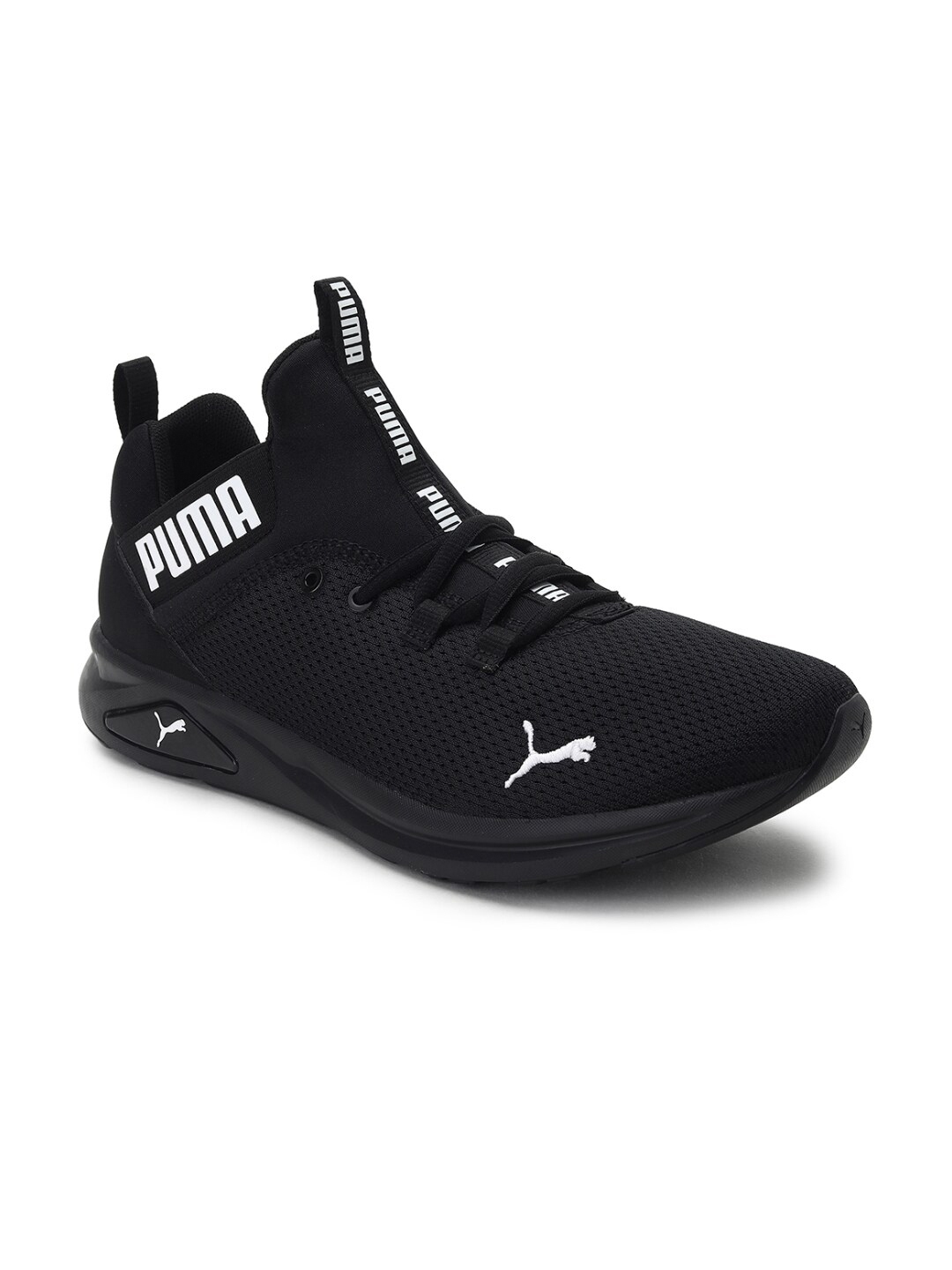 Puma Men Black Enzo 2 Uncaged Mesh Running Shoes
