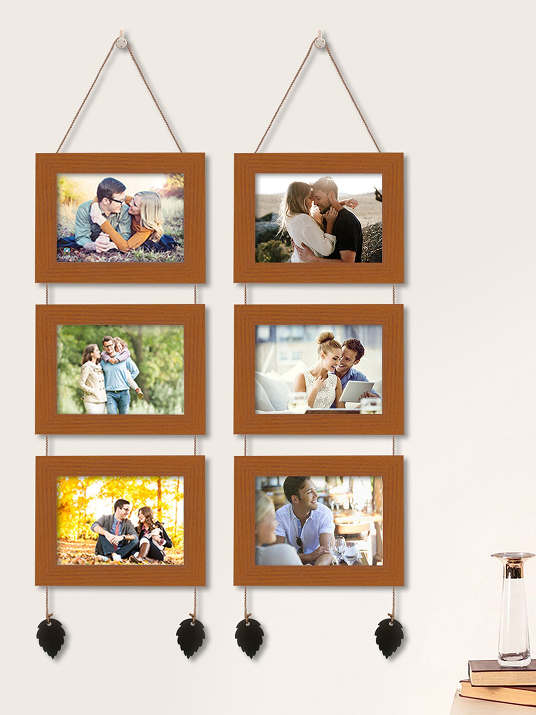 Art Street Set of 6 Brown Photo Frames ASPWT23372