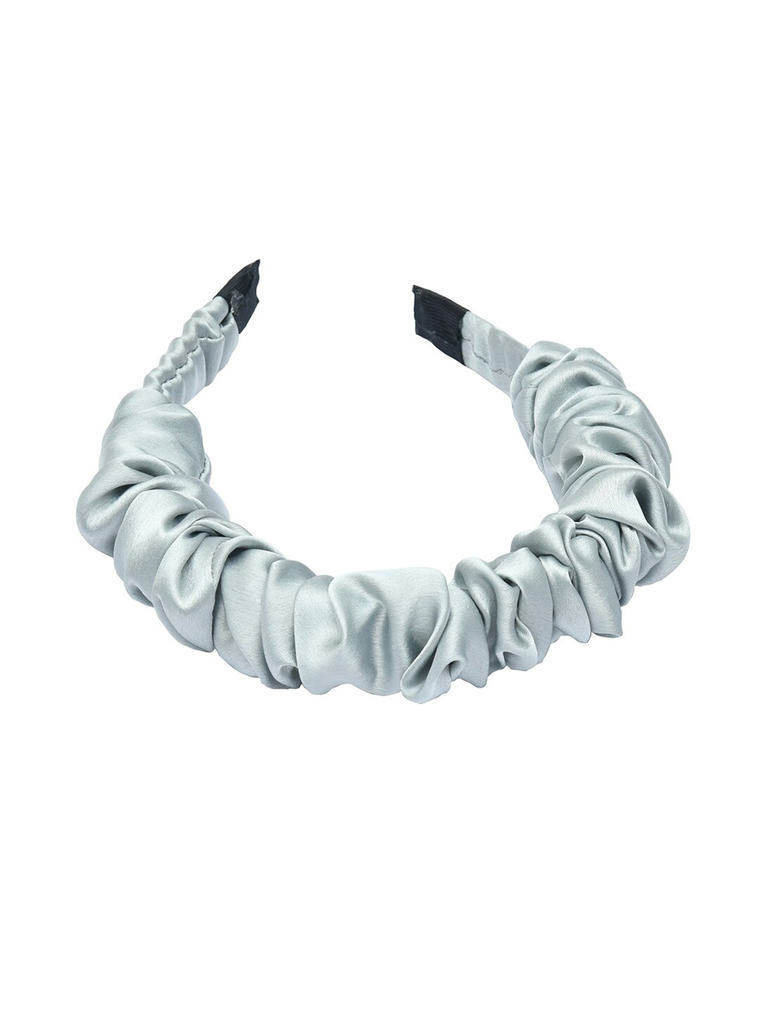 FUNKRAFTS Girls Grey Satin Silk Hairband