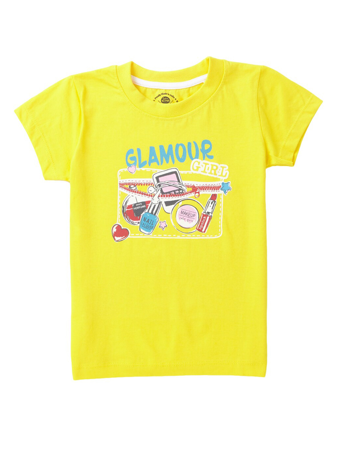 Cub McPaws Girls Pack Of 3 Yellow & Green Printed T-shirt