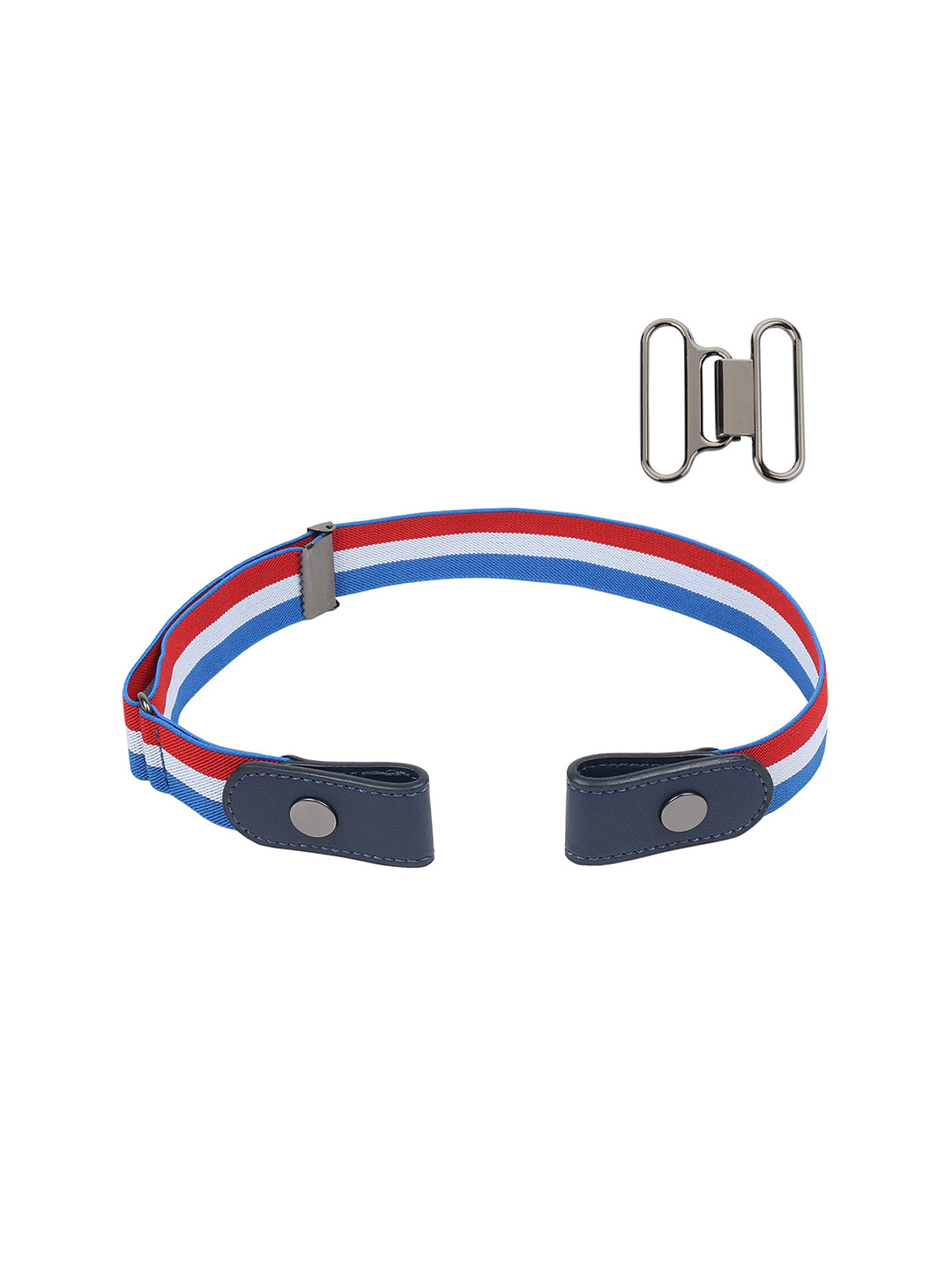 Kastner Unisex White Striped Belt