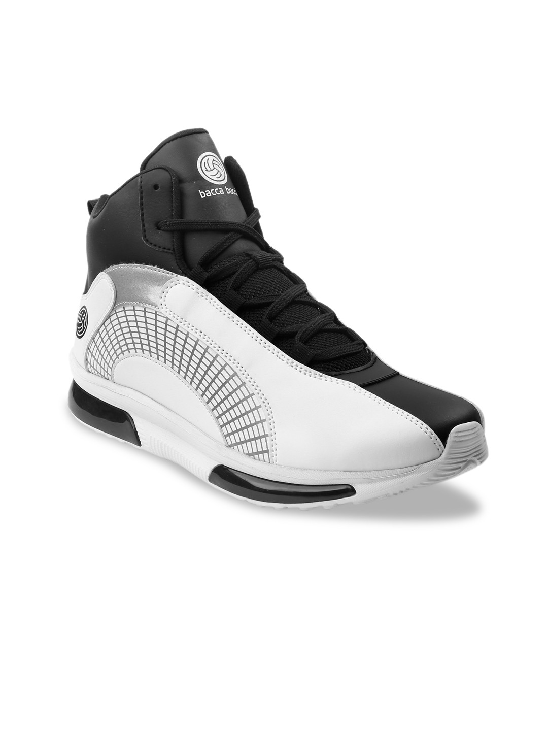 bacca bucci Men White Colourblocked PU Sneakers
