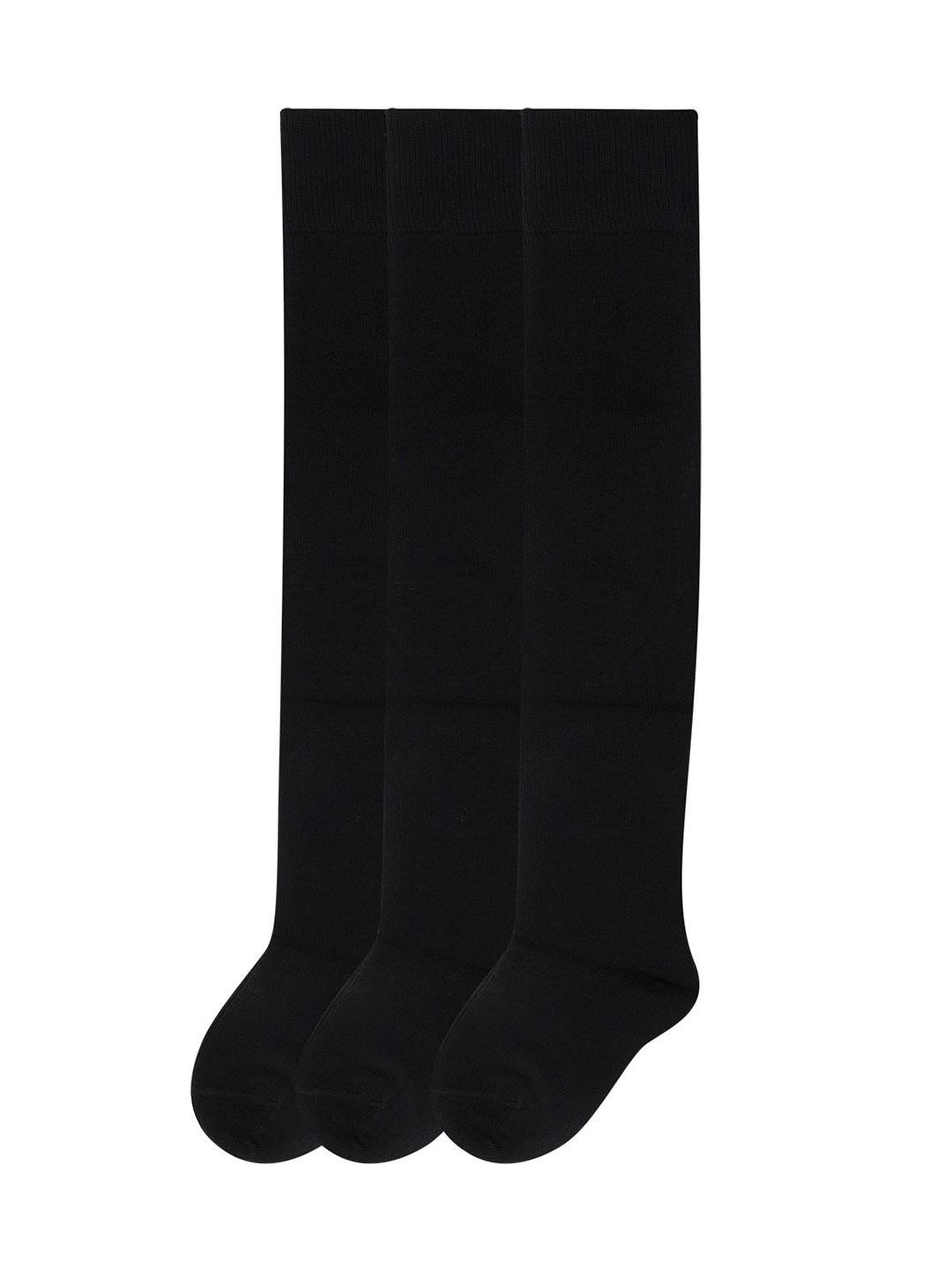 Bonjour Girls Pack Of 3 Knee High Black Stockings 3-5 Years