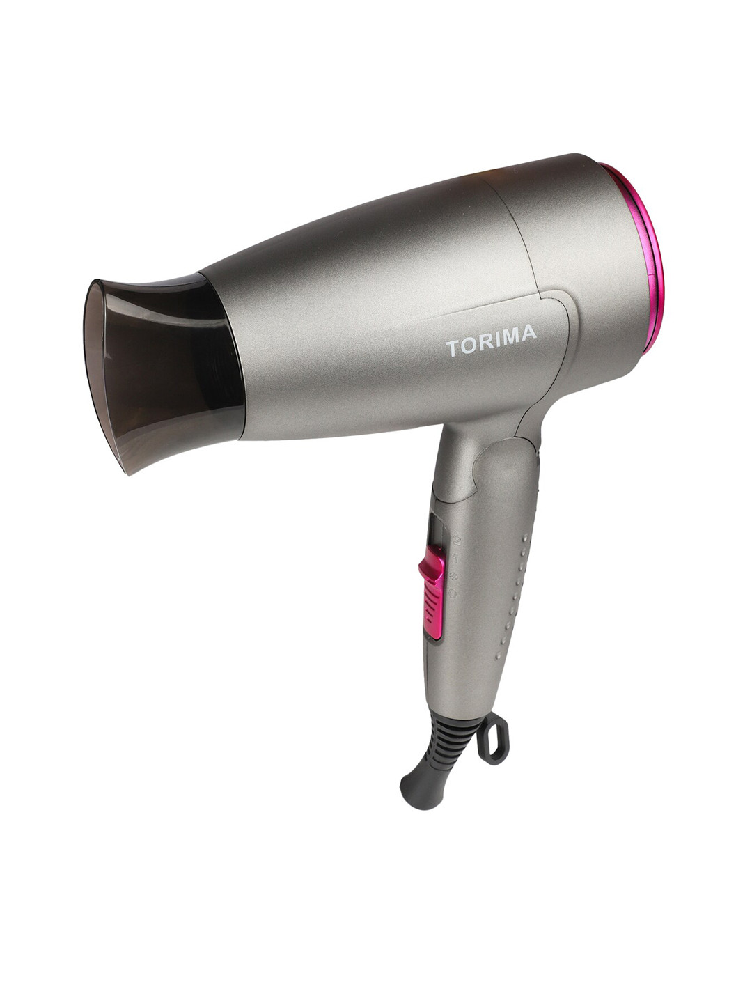 TORIMA Grey TC-2538 1000W Foldable Hair Dryer 3 Settings Hot/Cool/Warm