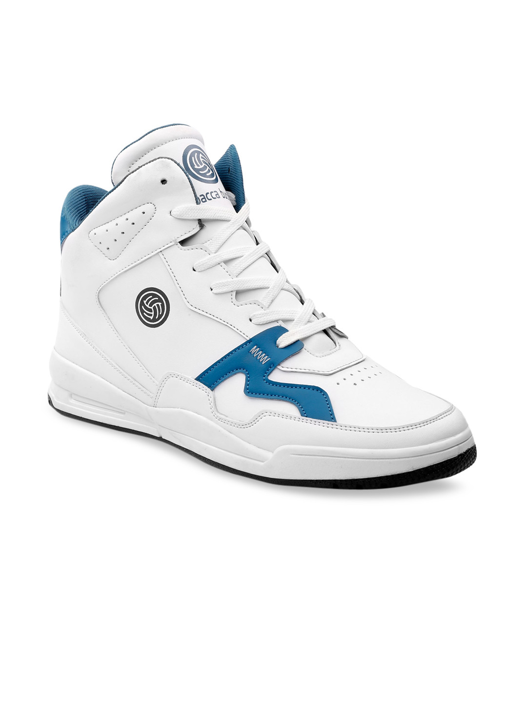 bacca bucci Men White Colourblocked Sneakers