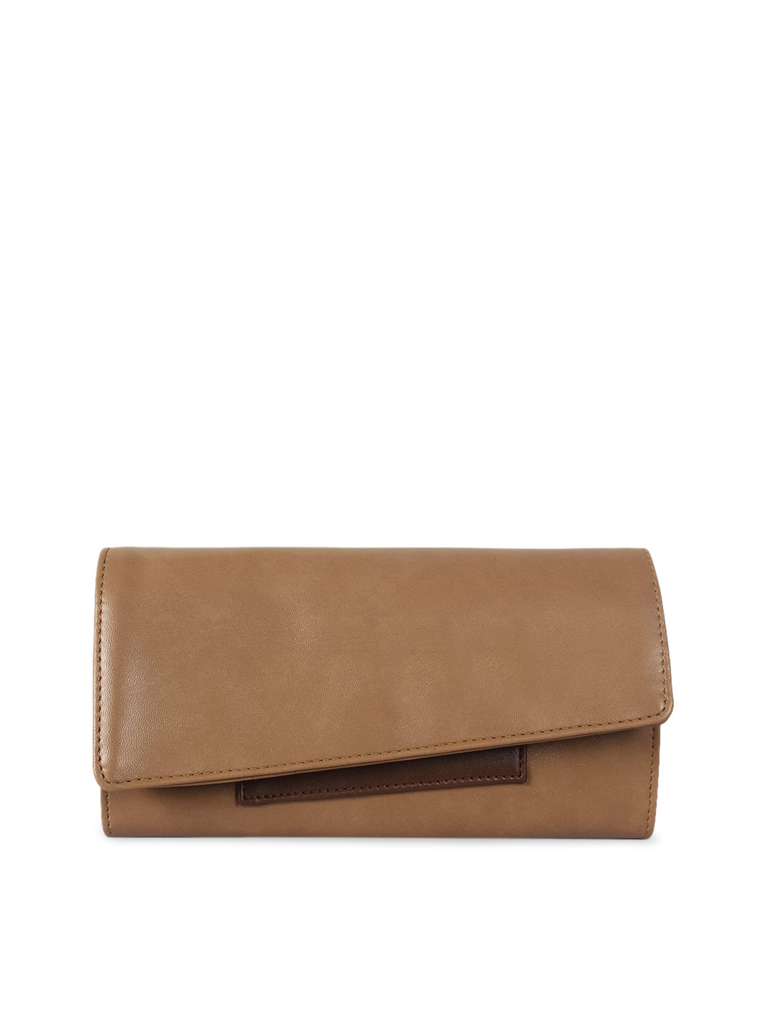 THE CLOWNFISH Gracy Women Brown Solid Envelope Clutch
