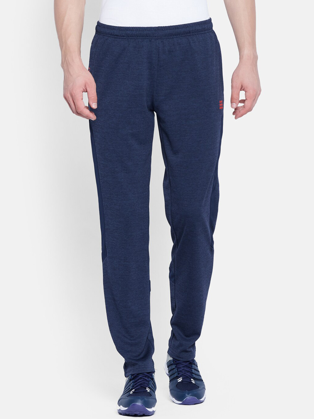 rock.it Men Navy Blue Solid Track Pants