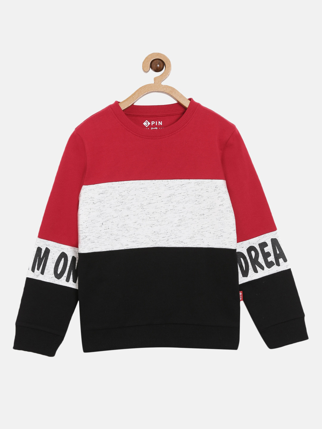 3PIN Girls Multicoloured Colourblocked Sweatshirt