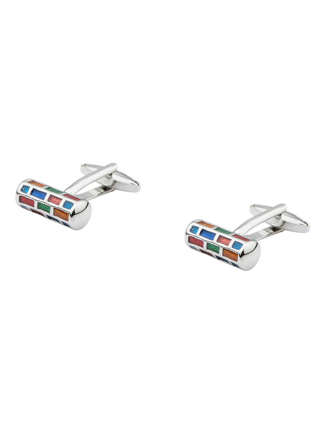 The Tie Hub Multicoloured Cylinder Cufflink