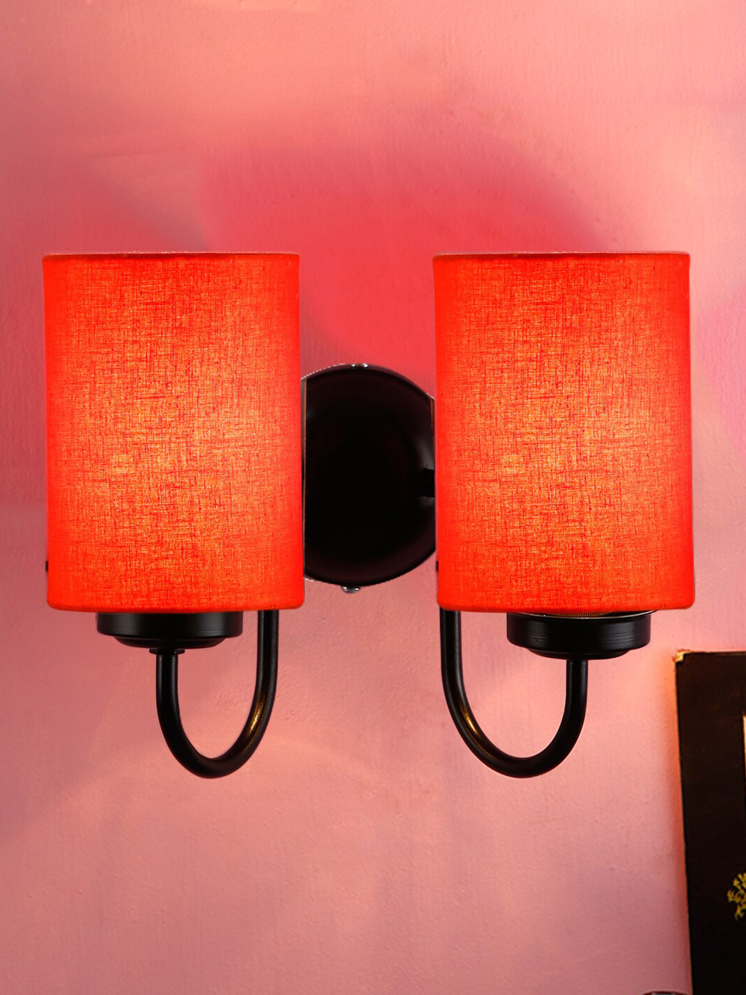 Devansh Orange Traditional Double Flush Mount Light