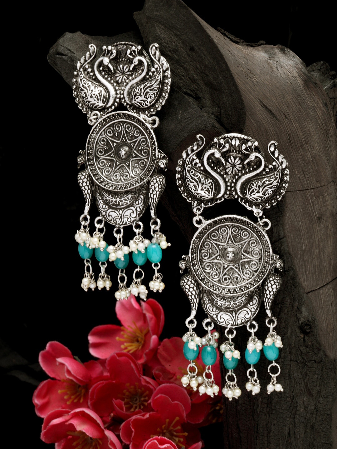 Moedbuille Silver-Plated Classic Drop Earrings